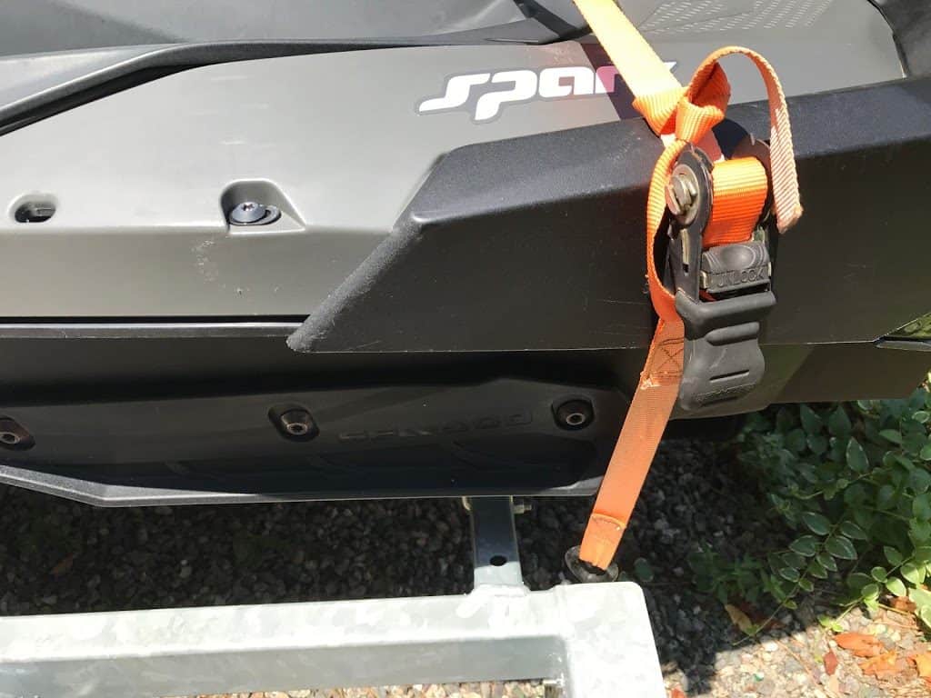 rear orange strap for watercraft