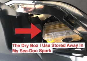 Showing the dry box I use for my jet ski