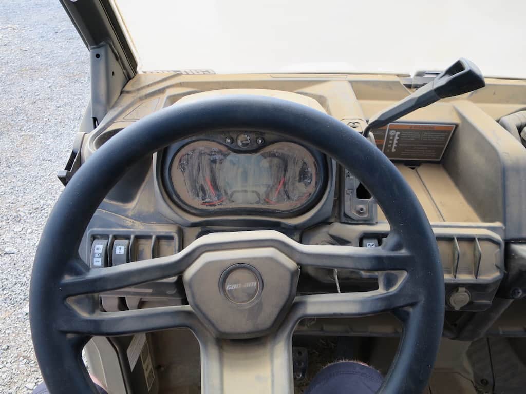 defender wheel guage cockpit drivers seat