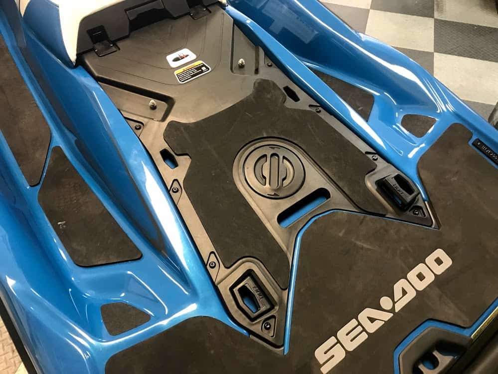 Sea-Doo rear lounge ski pylon hole rear seat
