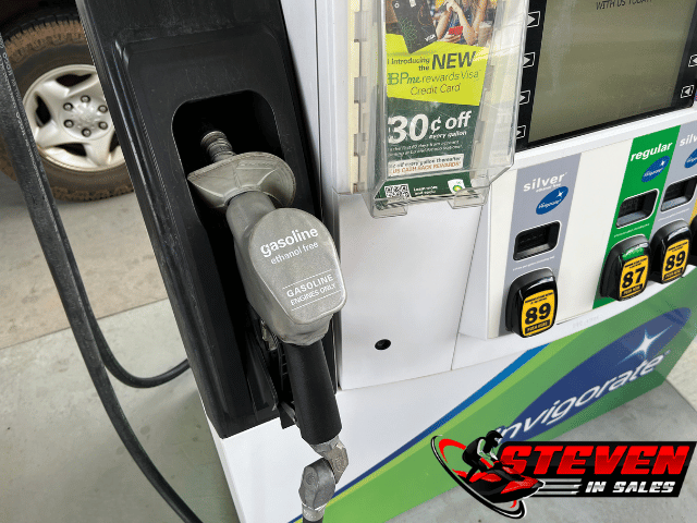non ethanol fuel pump at BP gas station