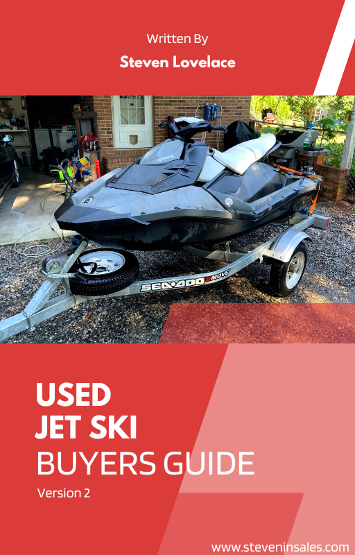 Steven's used jet ski buyer's guide cover. 